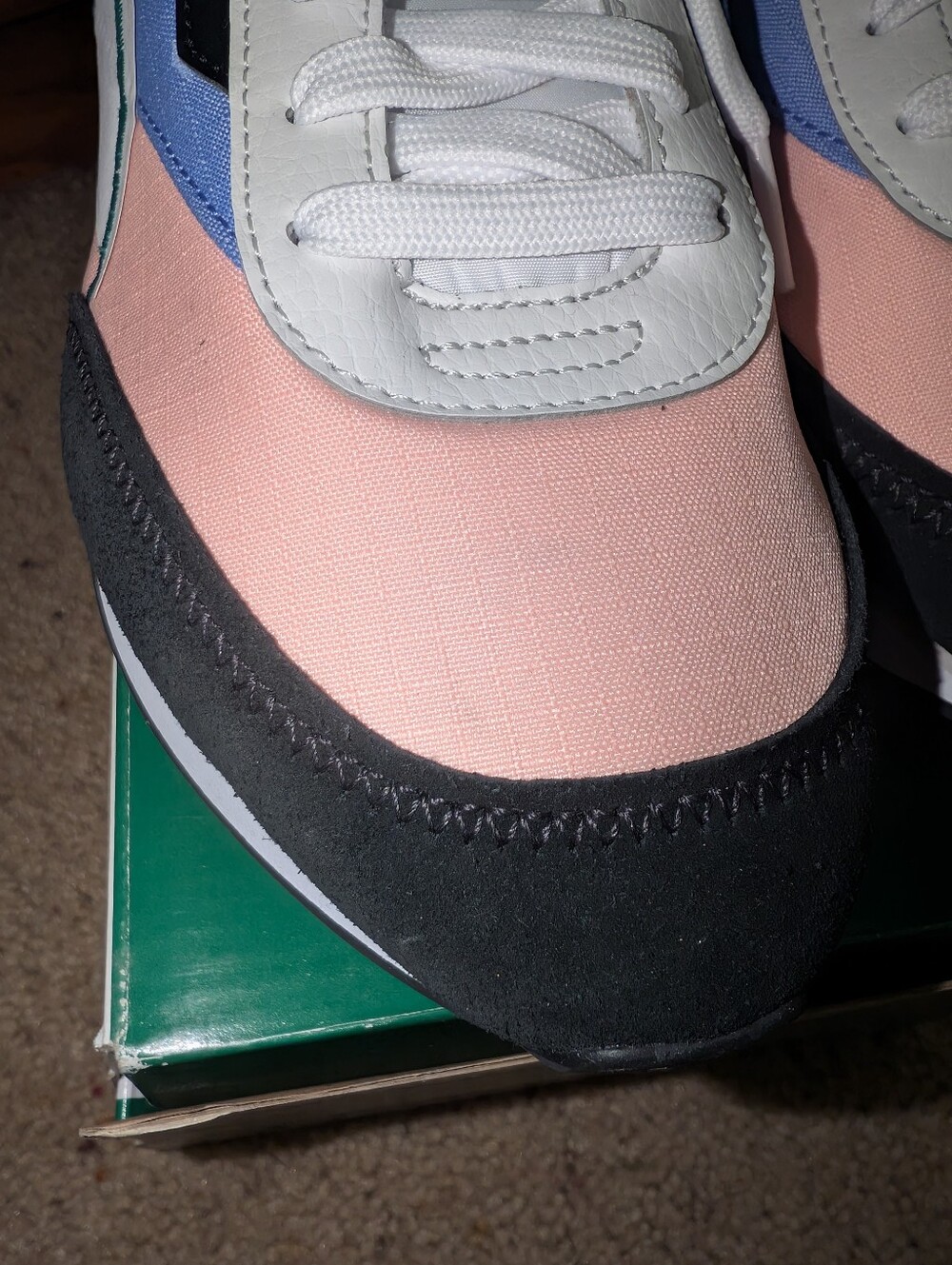 Puma Women’s Future Rider Twofold in Peach, Blue & Black - Picture 7 of 7